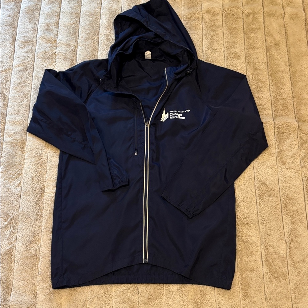 Navy Blue Raincoat